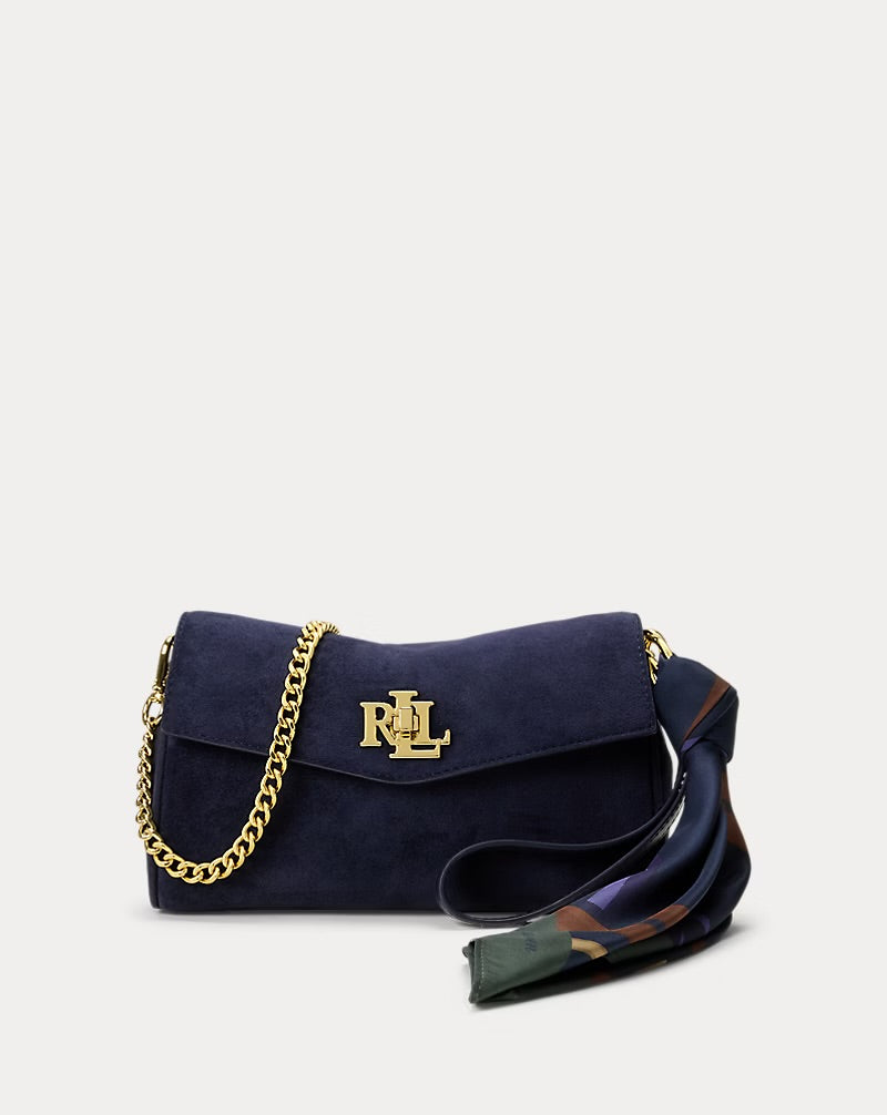 LAUREN RALPH LAUREN                                                     Scarf-Trim Turn-Lock Wristlet Crossbody