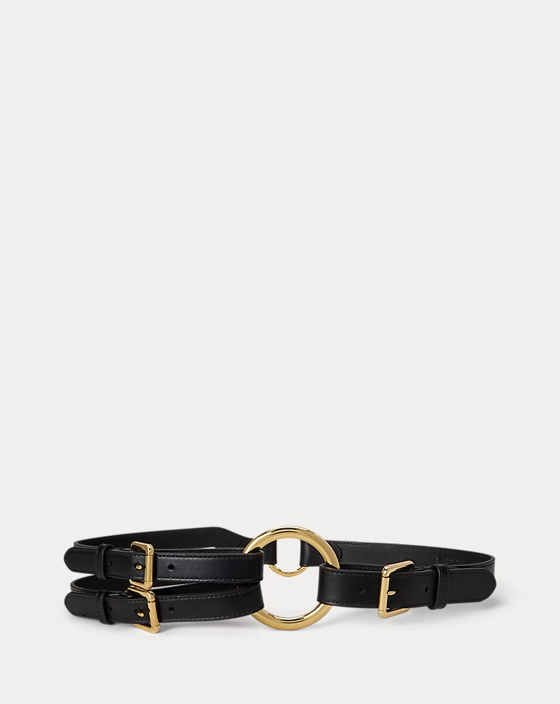 Tri-Strap O-Ring Leather Belt