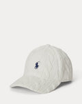 Cable-Knit Cotton Ball Cap