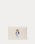 Polo Bear Leather Flapped Card Case