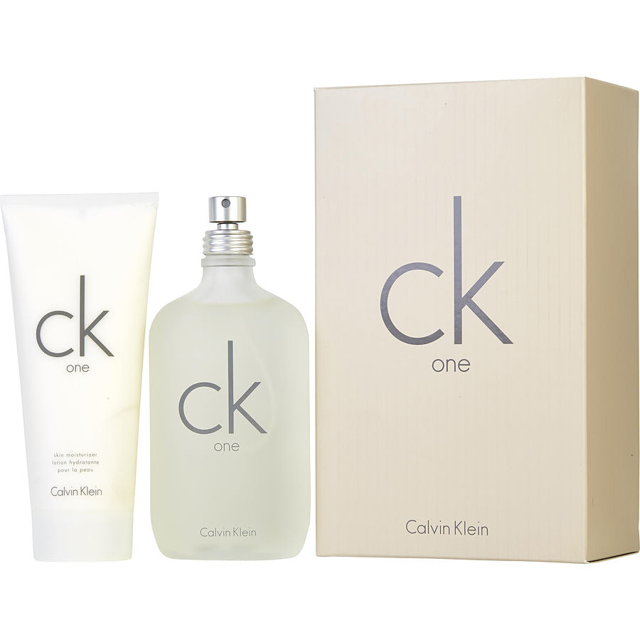 Ck One by Calvin Klein - Gjafasett - 6.7 oz Eau De Toilette Spray + 6.7 oz Body Moisturizer f. herra