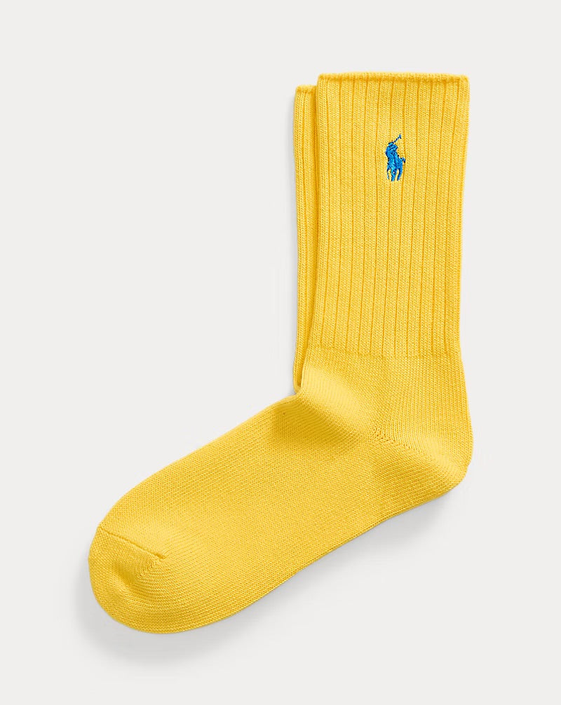 Rib-knit Crew Socks