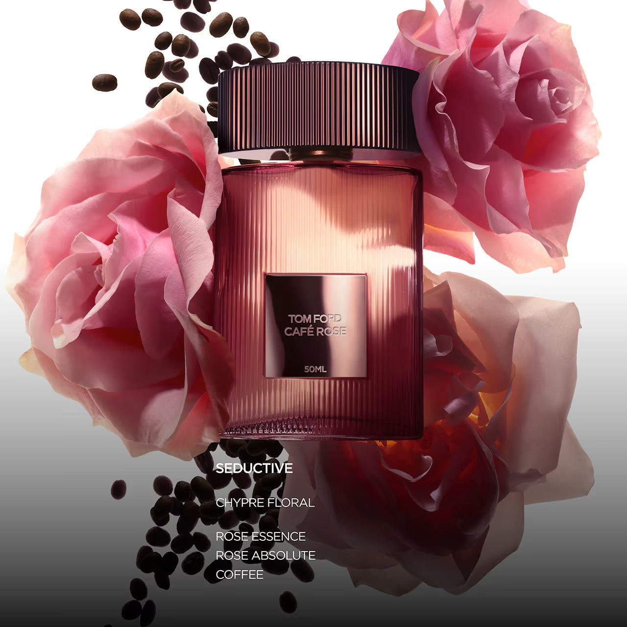CAFÉ ROSE EAU DE PARFUM 100 ml - Café Rose captures the untamed sensuality of a refined rose infused with the unexpected twist of dark coffee.