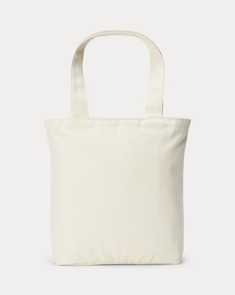 Polo Bear Cotton Canvas Tote