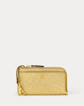 Textured Leather L-Zip Card Case