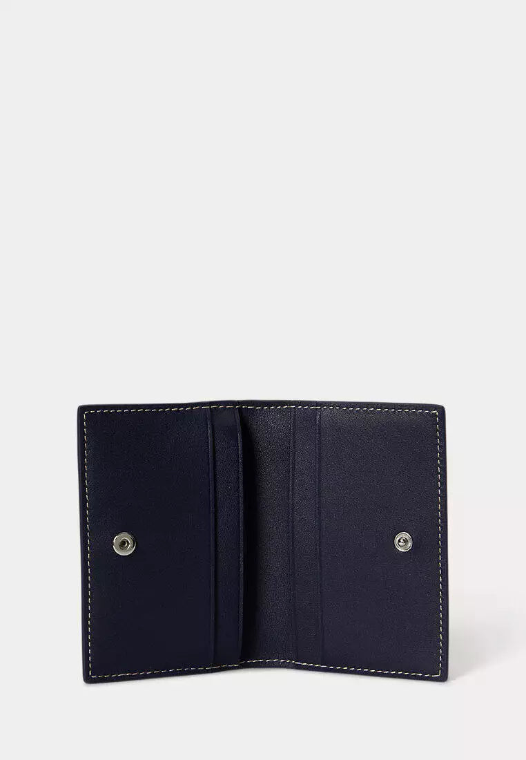 Polo Bear Leather Flapped Card Case