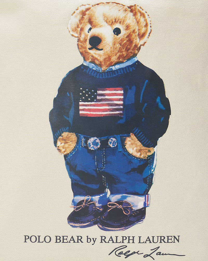 Polo Bear Cotton Canvas Tote