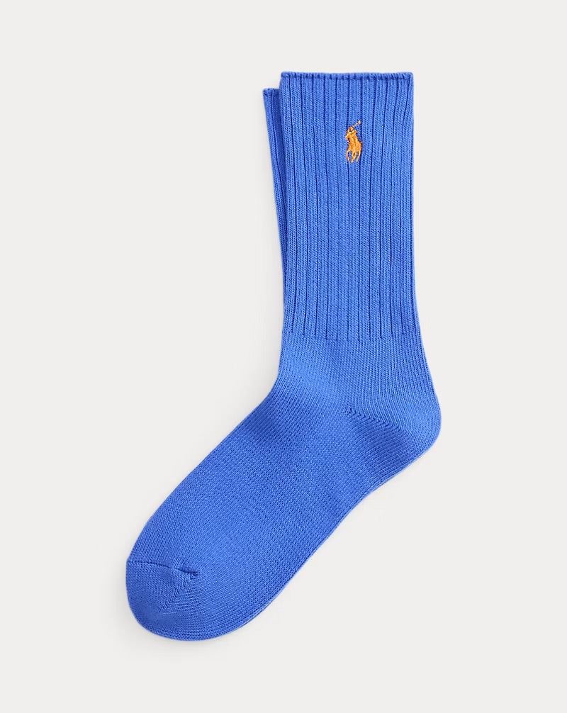 Rib-knit Crew Socks