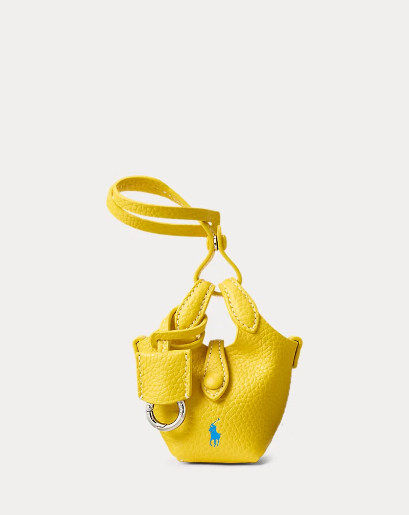 Leather Polo Play Bag Charm